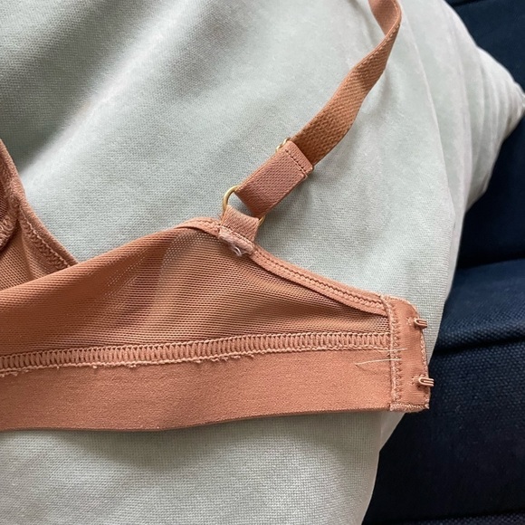 LIVELY Brown Leopard Print No Wire Bralette size 2 - Picture 8 of 10